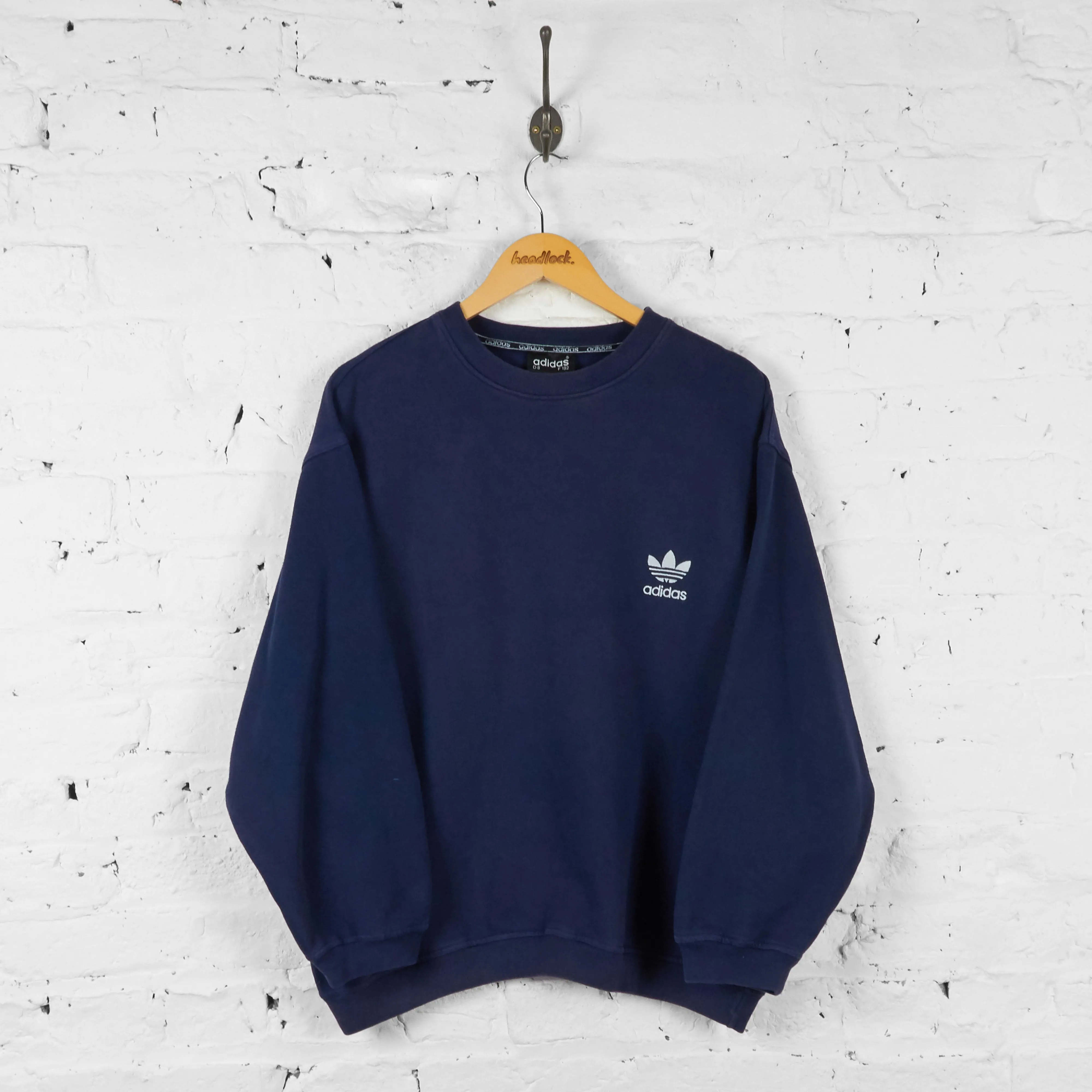 Vintage Adidas Sweatshirt - Navy - L