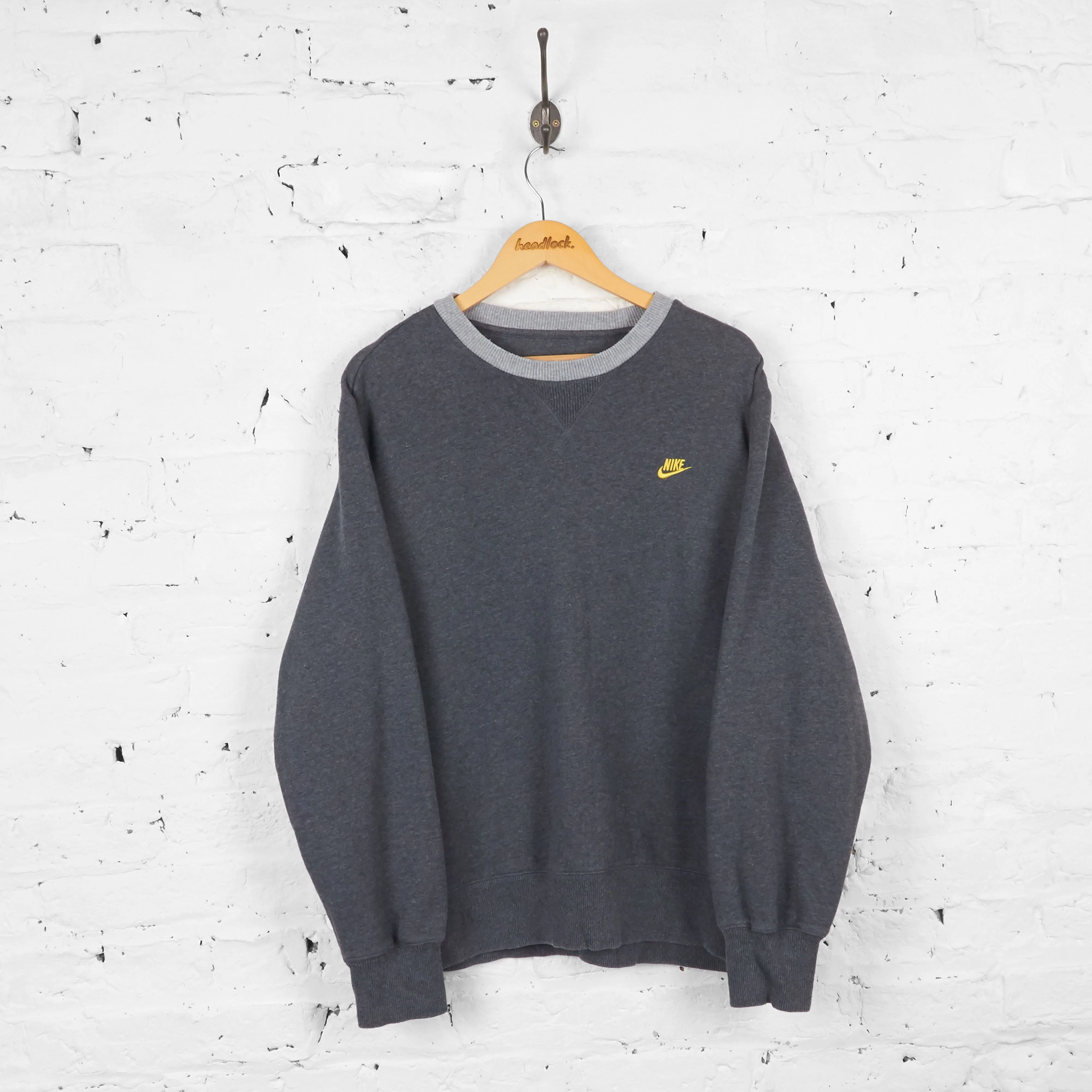 Vintage Nike Sweatshirt - Grey - XL