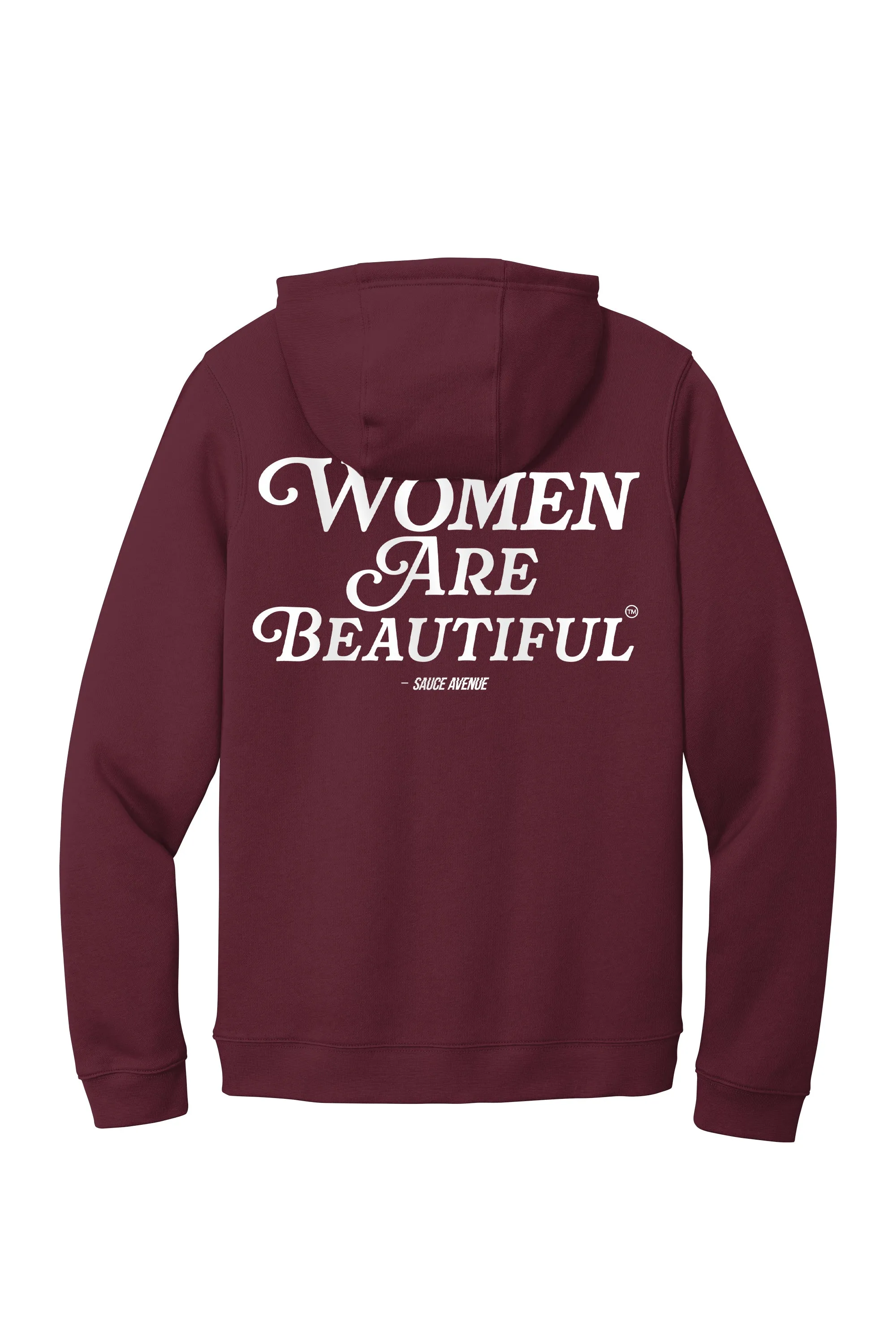 Women Are Beautiful (WH) | Dark Maroon Nike Hoodie