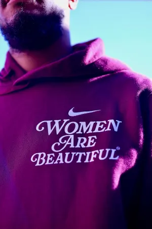 Women Are Beautiful (WH) | Dark Maroon Nike Hoodie