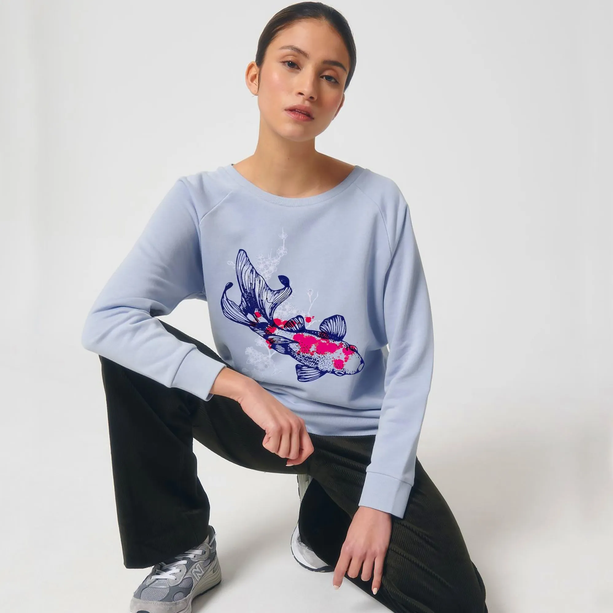 Women's Graphic Sweatshirt | Koi Fish